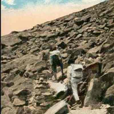 Climbing Mt. Washington in Winter, White Mountains, H. H.