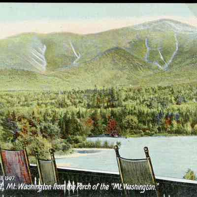 White Mts, N.H., Mt. Washington from the Porch of the "Mt. Washington"