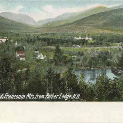 No Woodstock and Franconia Mts from Parker Ledge NH