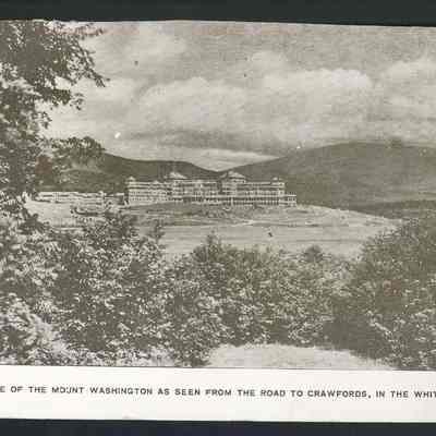 A Glimpse of the Mount Washington as seen from the road to Crawfords, in the White Mountains