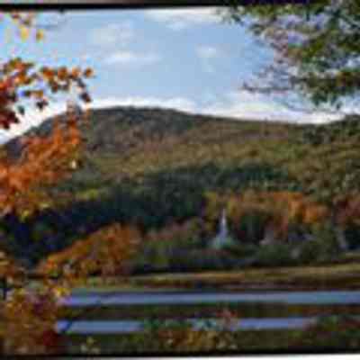 Reflections on Crystal Lake in Eaton, NH