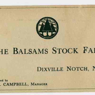 The Balsams Stock Farm