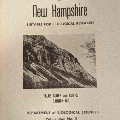 Natural areas of New Hampshire suitable for ecological research