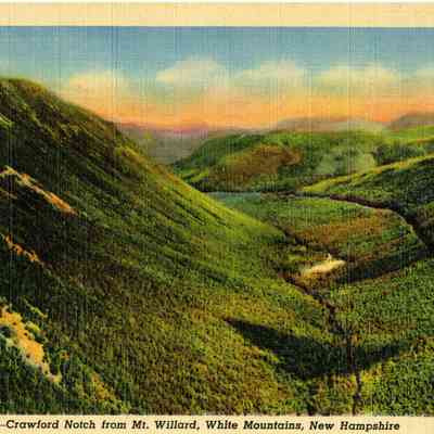 Crawford Notch from Mt. Willard, White Mountains, New Hampshire