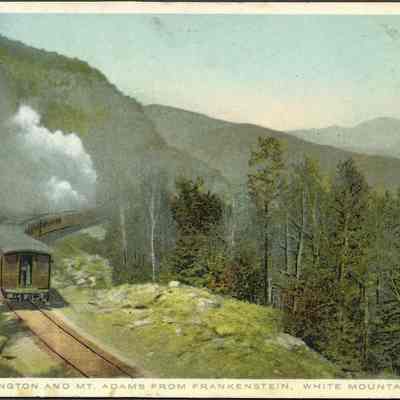 Mt. Washington and Mt. Adams from Frankenstein, White Mountains, N.H.