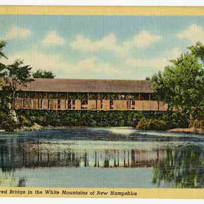 22 - Old Covered Bridge in the White Mountains of New Hampshire