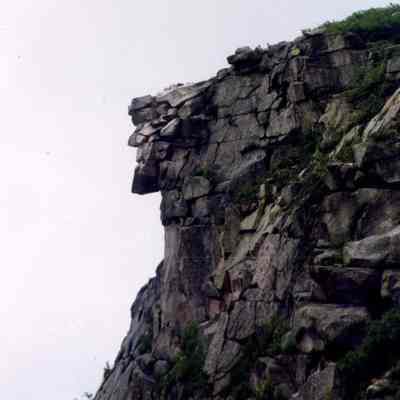Profile View of The Old Man of the Mountain