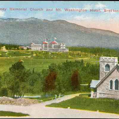Joseph Stickney Memorial Church and Mt. Washington Hotel, Bretton Woods, N.H.