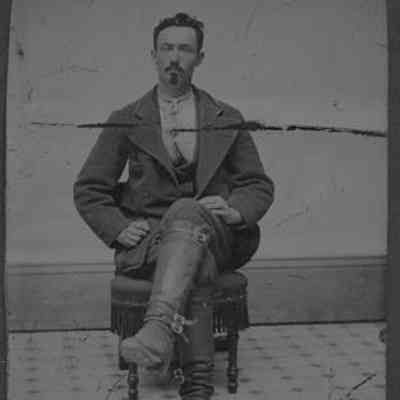 Man Posed in Studio