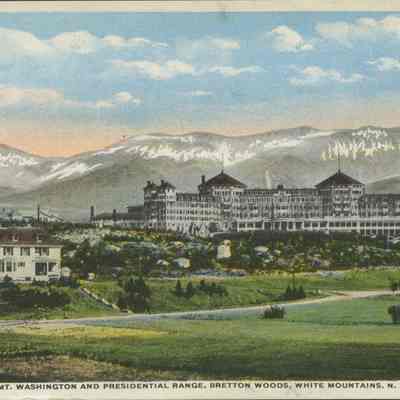 The Mt. Washington and Presidential Range, Breton Woods, White Mountains, N.H.