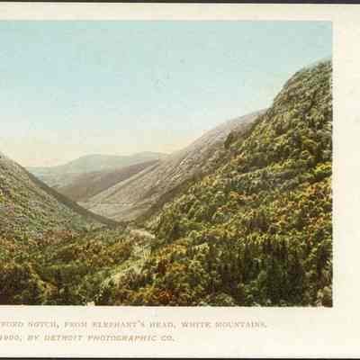 Crawford Notch, from Elephant's Head, White Mountains.