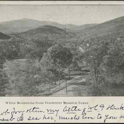 White Mountains from Pendexter Mansion Tower