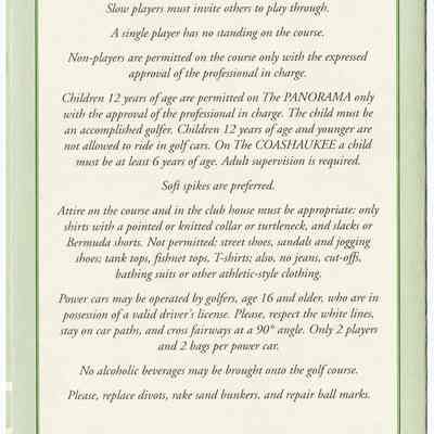The Balsams Grand Resort Hotel Golf