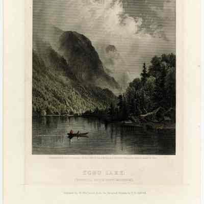 ECHO LAKE. FRANCONIA NOTCH, WHITE MOUNTAINS