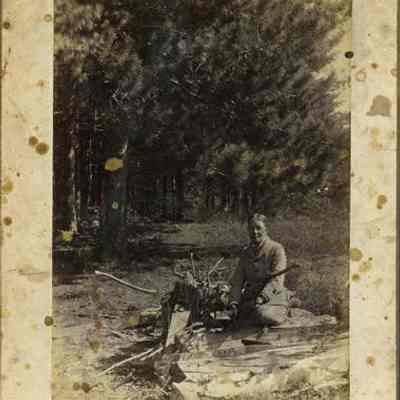 Woman in Wooded Area