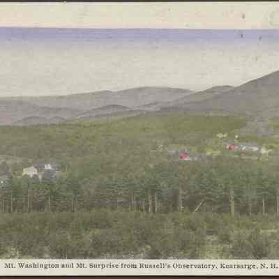 Mt. Washington and Mt. Surprise from Russell's Observatory, Kearsarge, N.H.