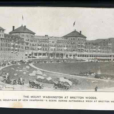 The Mount Washington at Bretton Woods: In the White Mountains of New Hampshire - A Scene During Automobile Week at Bretton Woods, July 1905