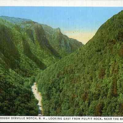 Road Through Dixville Notch, N.H., Looking East From Pulpit Rock, Near the Balsams