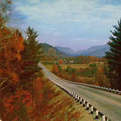View along the Pemigewasset Valley Entering Franconia Notch, White Mts. N.H.
