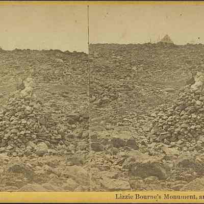 Lizzie Bourne's Monument and Summit of Mt. Washington, N.H