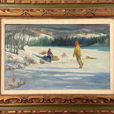 Two people Ice Skating