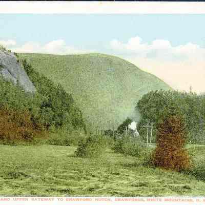 Elephants Head and Upper Gateway to Crawford Notch, Crawfords, White Mountains, N.H.