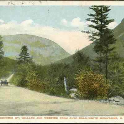 Crawford Notch showing Mt. Willard and Webster form Auto Road, White Mountains, N.H.
