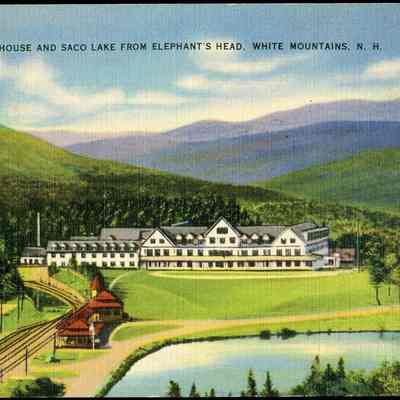 The Crawford House and Saco Lake from Elephants Head, White Mountains, N.H.