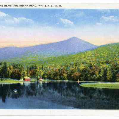 Shadow Lake, The Beautiful Indian Head, White Mts., N.H.