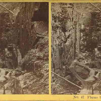 Flume below the boulder.