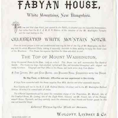 Fabyan House, White Mountains, New Hampshire