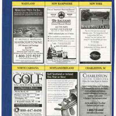 Golf Digest Travel Directory, The Latest in Vacation Ideas and Golf Packages