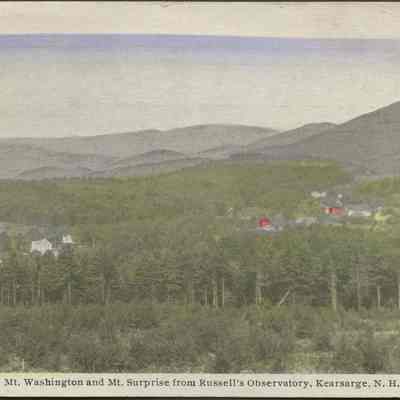 Mt. Washington and Mt. Surprise from Russell's Observatory, Kearsarge, N.H.
