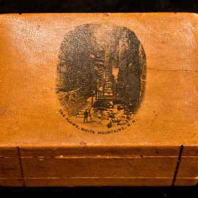 Mauchline Ware Bank- The Flume, White Mountains, N. H.