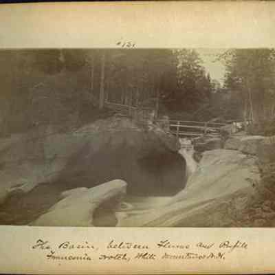 The Basin Between Flume and Profile Franconia Notch, White Mountains, NH