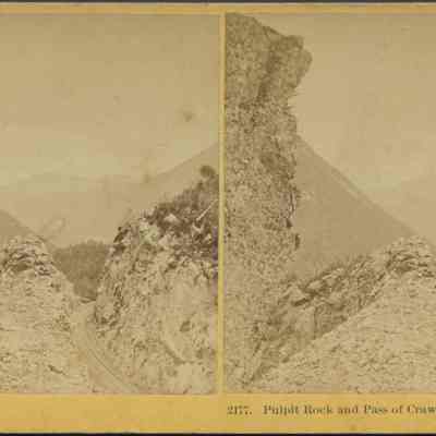 Pulpit Rock and Pass of Crawford Notch, P. & O. R. R.