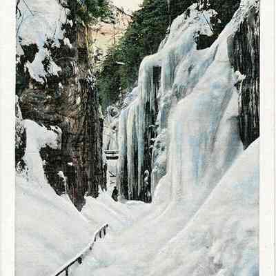 The Flume in Winter, White Mts., N.H.