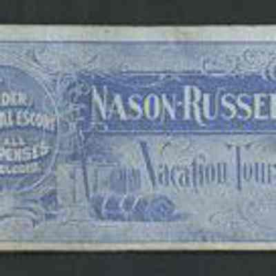 Vacation Tour Ticket Booklet