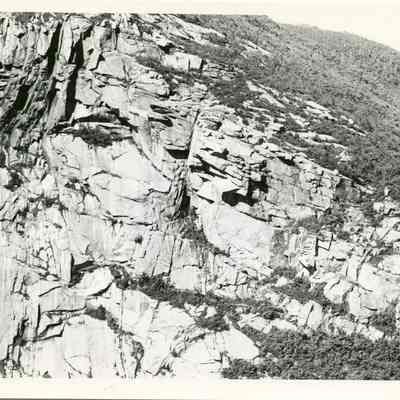 Straight-On View of the fallen Old Man of the Mountain