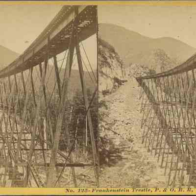 Frankenstein Trestle, P. & O. R. R. White Mountains, NH.