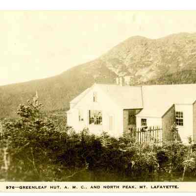 976 - GREENLEAF HUT, A. M. C., AND NORTH PEAK, MT. LAFAYETTE.
