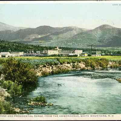 Fabyan House and Presidential Range from the Ammonoosuc, White Mts., N.H.