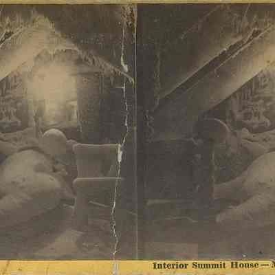 Interior Summit House- Mt Washington Feb 11, 1862