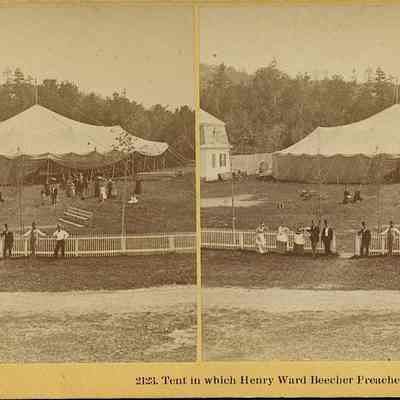 Tent in which Henry Ward Beecher Preaches, Twin Mtn House, Carroll NH.