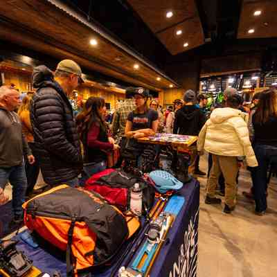 Attendees of Backcountry Ski Festival After Party at Tuckerman Brewery