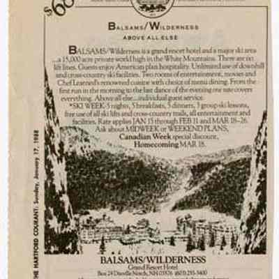 Balsams/Wilderness, Above All Else