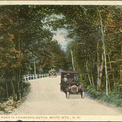 Scenic auto road in Crawford Notch, White Mts., N.H.