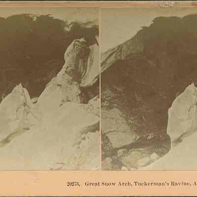 Great Snow Arch, Tuckerman's Ravine, Aug 15 1879, from Glen Path.