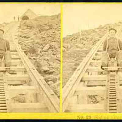 Sliding Down Mount Washington Railroad