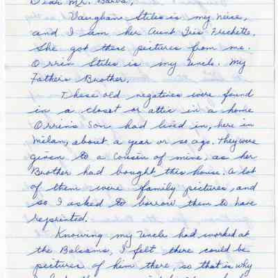Letter to Mr. Barba